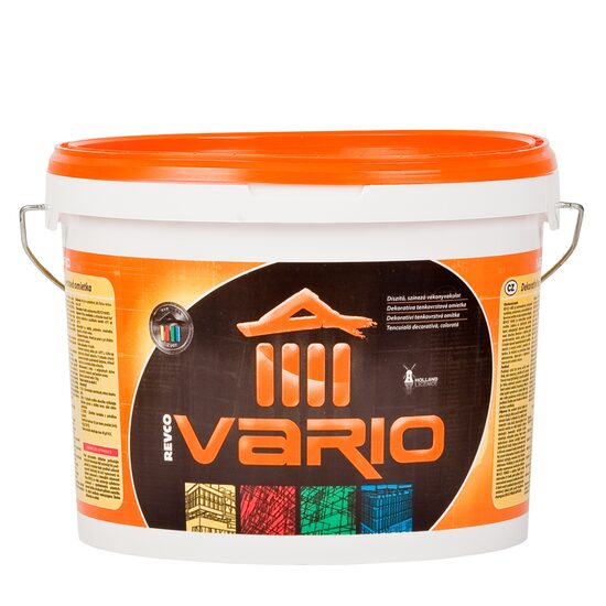 Tencuială acrilică granulată, REVCO VARIO, 1.5mm, 6kg, albă