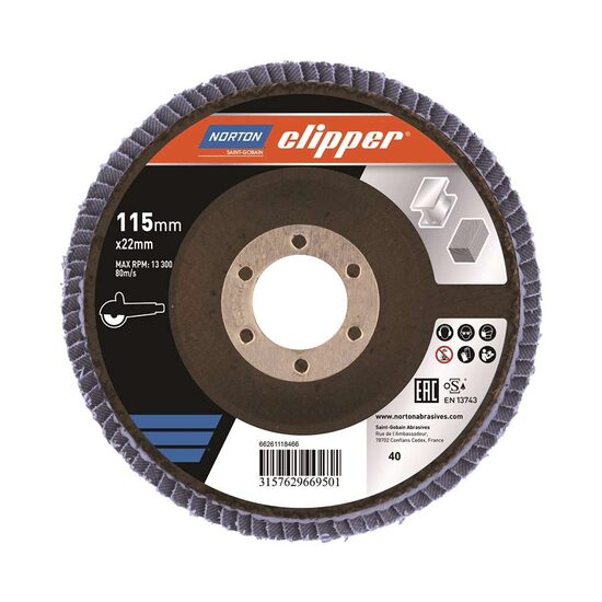 Disc lamelar NORTON CLIPPER FLD R82B, 125mm, granulație P80