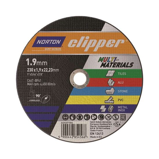 Disc taiere NORTON CLIPPER C46T, 230x1,9mm 