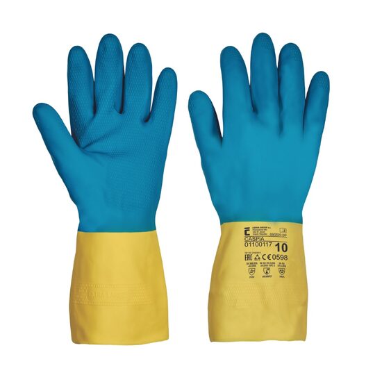 Mănuși din latex Caspia imersate în neopren, mărime 10