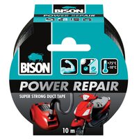 Bandă adezivă texturată BISON Power Repair, negru, 50mmx10m