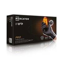 Mănuși nitril GOGRIP negre, M, 50 buc