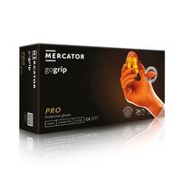 Mănuși nitril GOGRIP orange, M, 50 buc