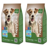 PACHET 2 x Hrană uscată pentru câine senior HappyOne, 4 kg