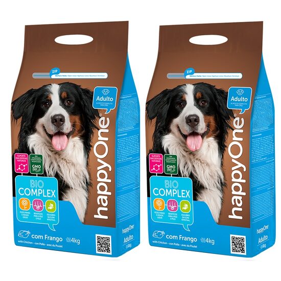 PACHET 2 x Hrană uscată pentru câine adult HappyOne, 4 kg