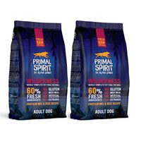 PACHET 2 x Hrană uscată pentru câine Primal Spirit, Wilderness, cu porc, pui și pește, 1 kg