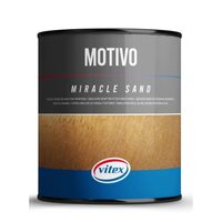 Vopsea pe bază de apă cu finisaj texturat VITEX Motivo Miracle Sand, Silver 905ml