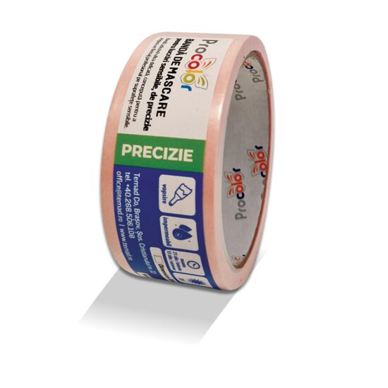 Bandă de mascare PROCOLOR pentru lucrari sensibile, 38mmx25m