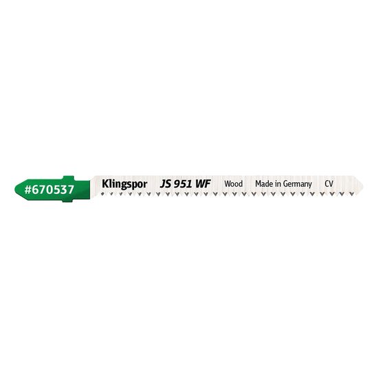 Lamă pendular KLINGSPOR JS 951 WF, pentru lemn, 101,6 mm x 4,76 mm