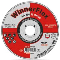 Disc de tăiere WINNERFLEX AA54R T41, pentru inox, 115mmx1mm