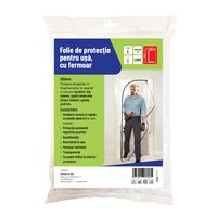 Folie de protecție cu fermoar tip C, pentru ușă, 1.2mx2.2m