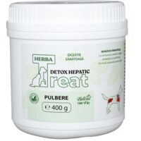 Supliment pentru câine Herba Treat, pentru detoxifiere hepatică și digestie sănătoasă, 400g