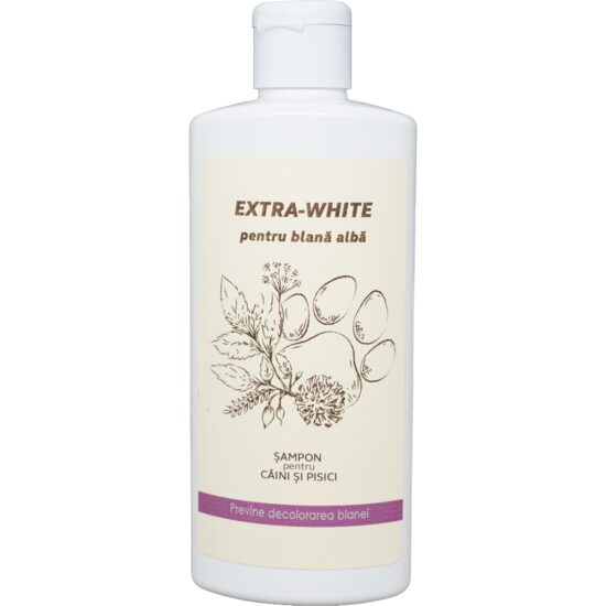 Șampon pentru câine și pisică cu blana albă Premium Vital, 200ml