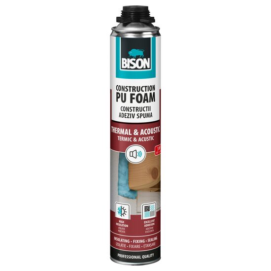 Spumă poliuretanică pentru pistol BISON, izolare termică și acustică 700ml