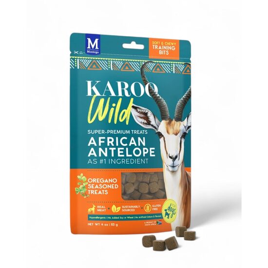 Snack pentru câine Montego Karoo Wild, cu oregano, 113 g