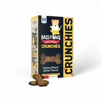 Snack pentru câine Montego Bags OWags, cu aromă de unt de arahide, 1 kg