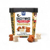 Jeleuri pentru câine Montego Bags OWags, cu aromă de caramel și lapte condensat , 500 g