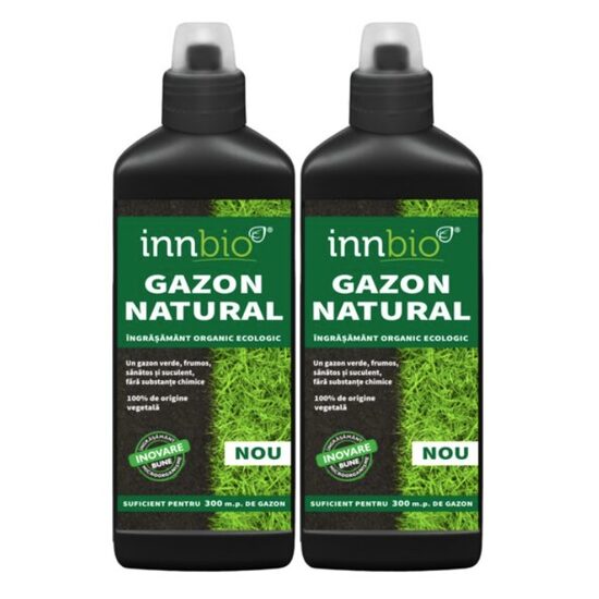 Pachet 2x Îngrășământ organic pentru gazon INNBIO, 1L