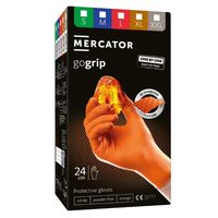 Mănuși nitril GOGRIP orange, M, 100 buc