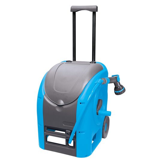 Cărucior compact pentru furtun cu duză și conector Deluxe, AquaCraft 