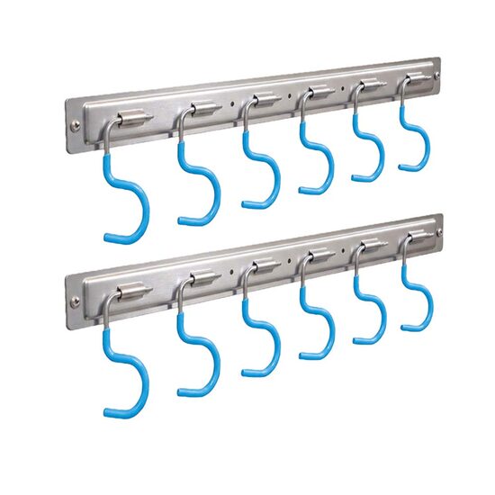 Șină cu 5 agățători pentru sculele de grădină, AquaCraft