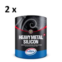 Pachet 2 x Email alchidic siliconat metalizat VITEX Heavy Metal Silicon, 730 Bronz, 375ml